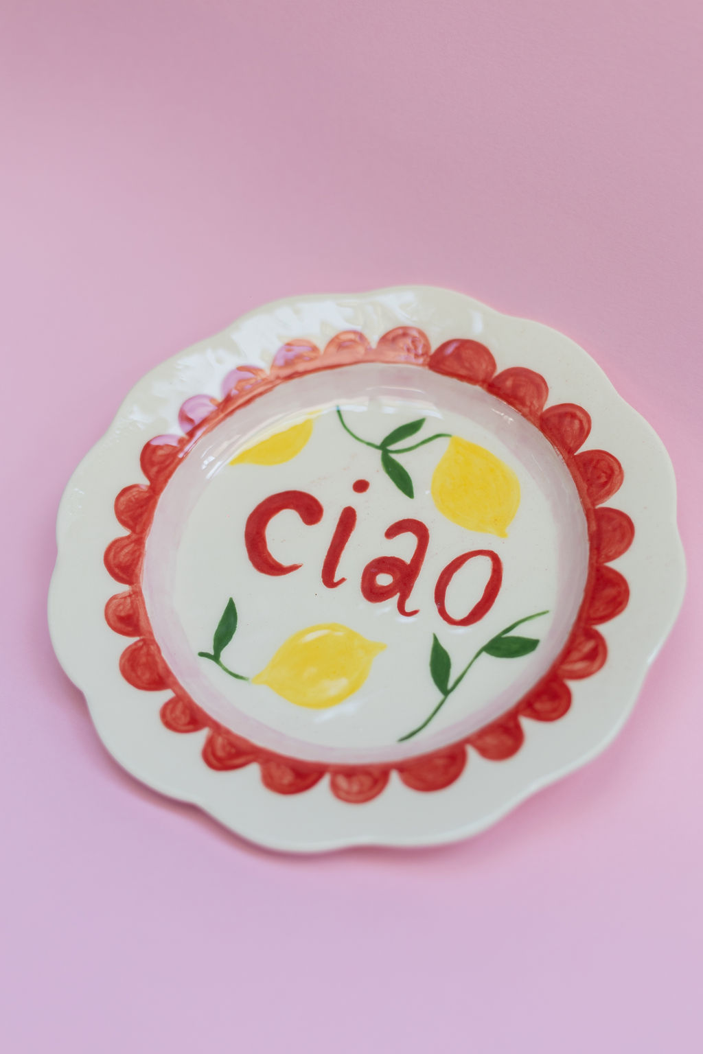 assiette en faïence ciao
