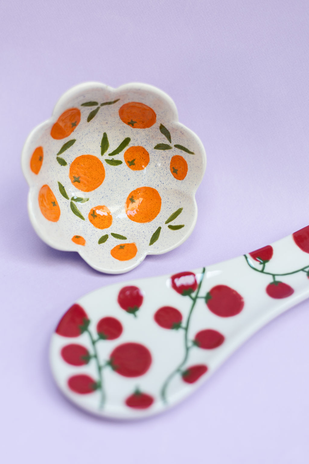 repose cuillère et bol en faïence