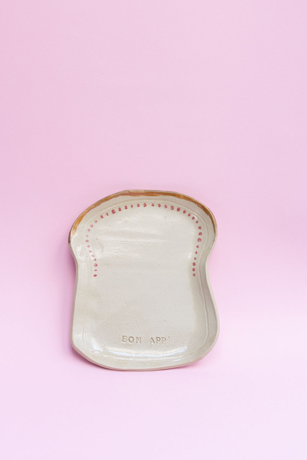 assiette tartine fabriquée en modelage