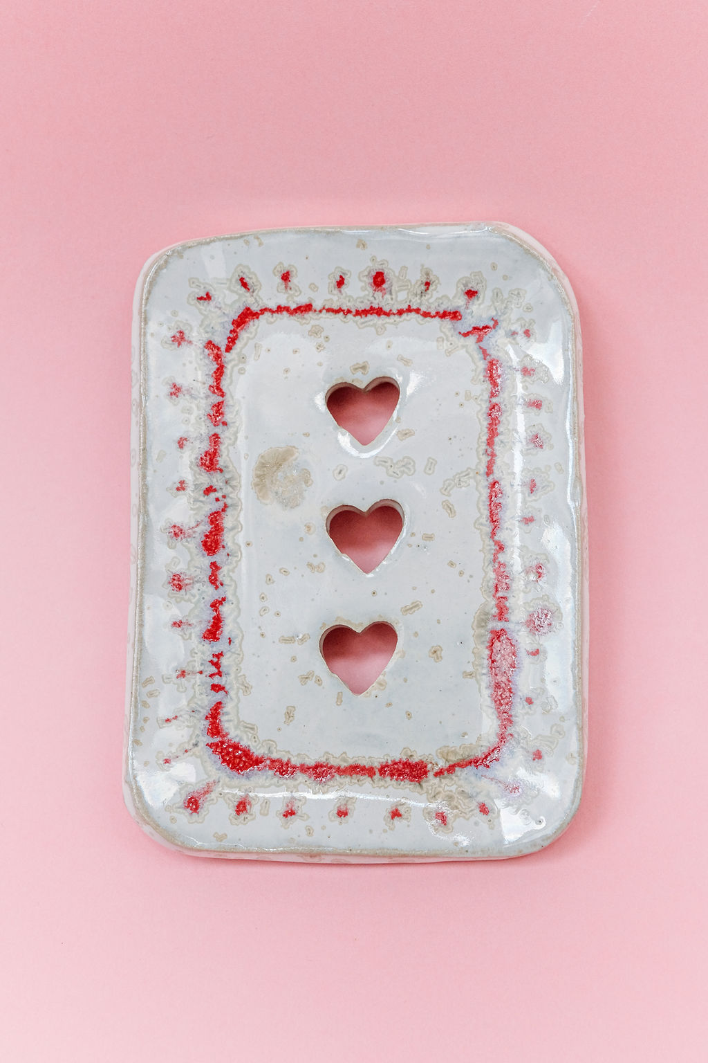 porte savon modelé et décoré